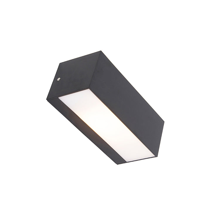 QAZQA Moderne wandlamp zwart IP54 - Houks