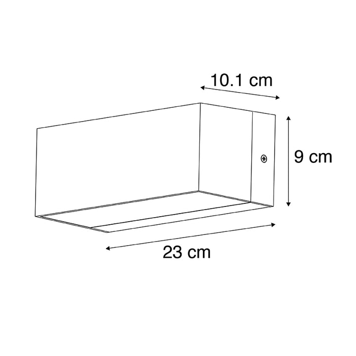 QAZQA Moderne wandlamp zwart IP54 - Houks