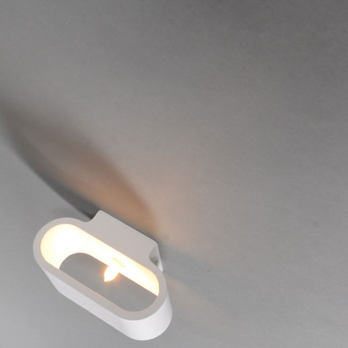 QAZQA Moderne wandlamp wit plat - Gipsy Arles