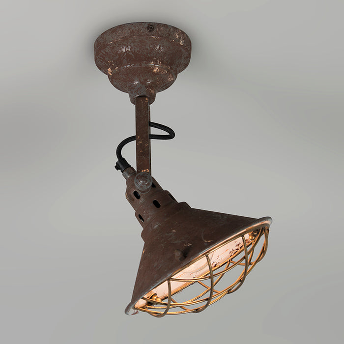 QAZQA Vintage wand- en plafondlamp bruin kantelbaar - Barrack