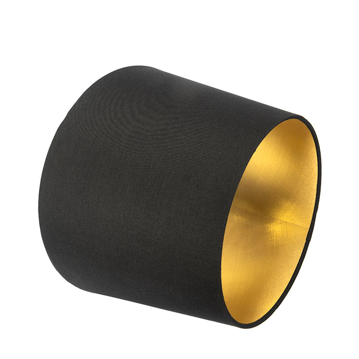 QAZQA Wandlamp zwart met zwarte kap en verstelbare arm - Ladas Deluxe