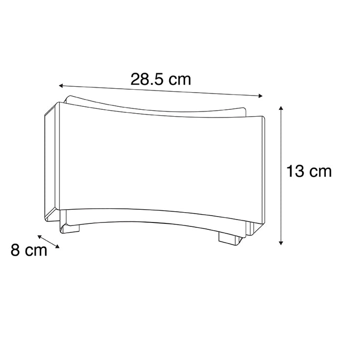 QAZQA Moderne wandlamp zwart met goud - Plats