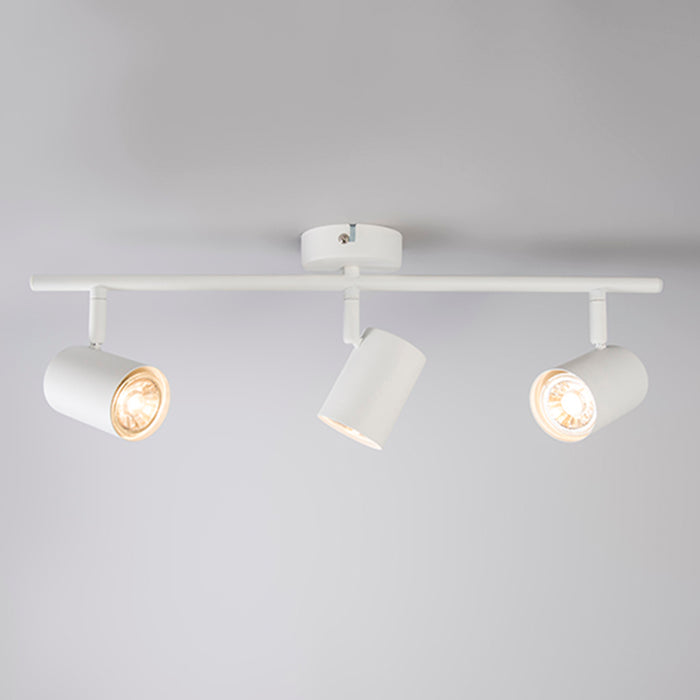 QAZQA Moderne plafondspot wit 3-lichts kantelbaar - Jeana