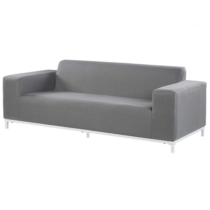 Beliani - ROVIGO - Loungeset voor 5 - Grijs - Polyester