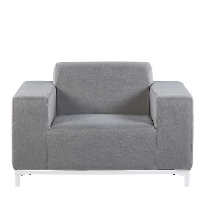 Beliani - ROVIGO - Loungeset voor 5 - Grijs - Polyester