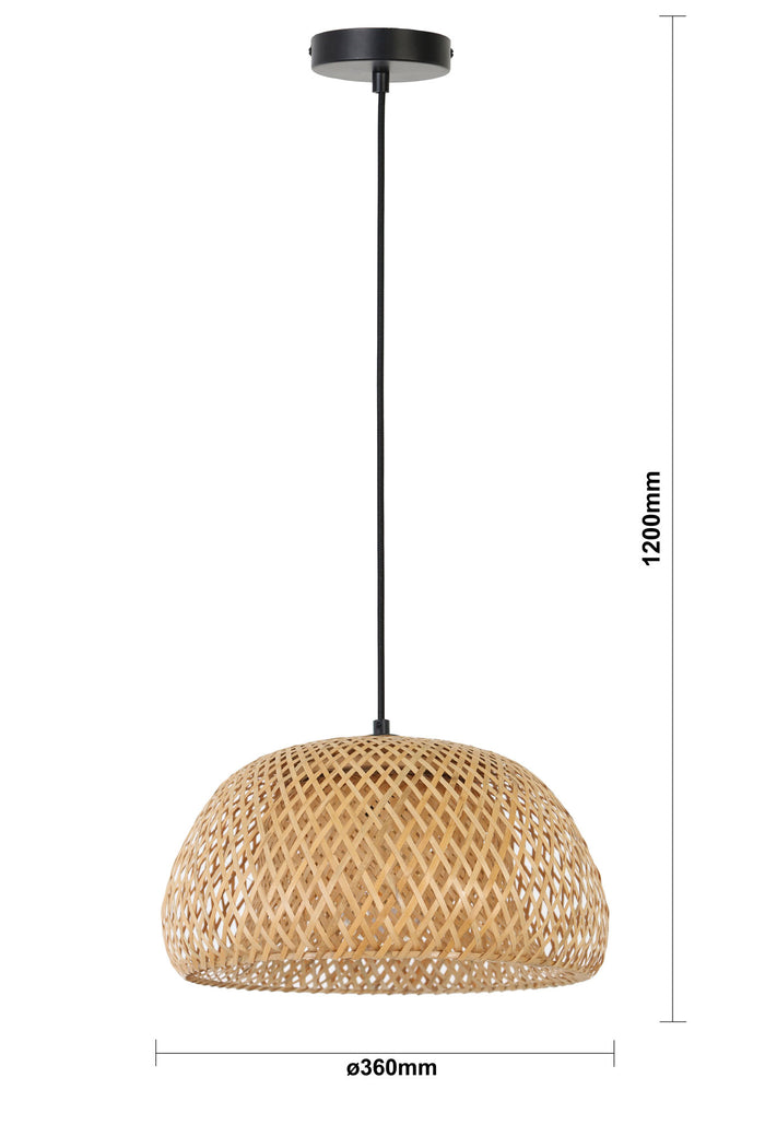 Light & Living Hanglamp Timeo - Bamboe - Ø36cm