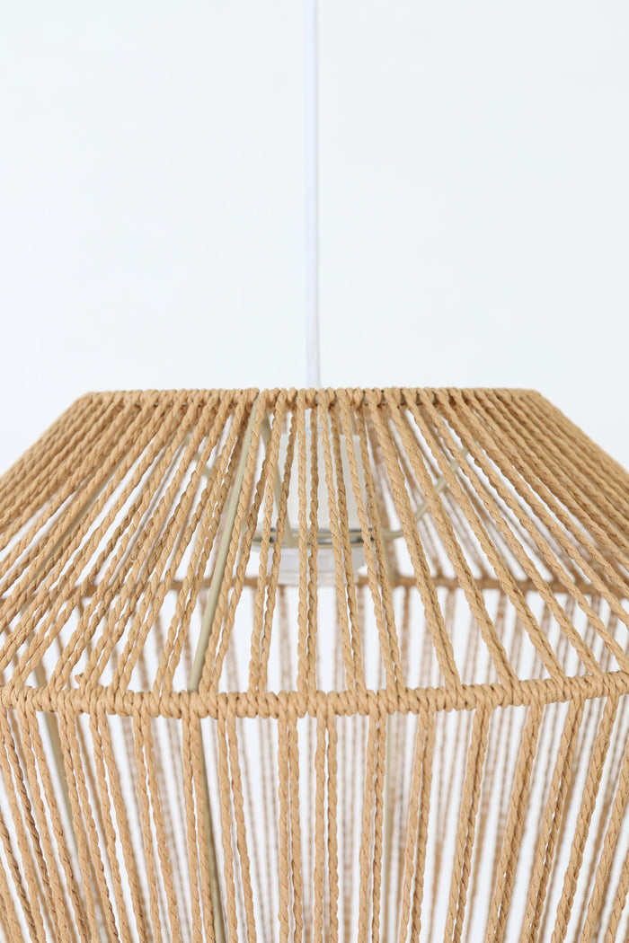 Light & Living Hanglamp Caspian - Bruin|Wit- Ø40cm