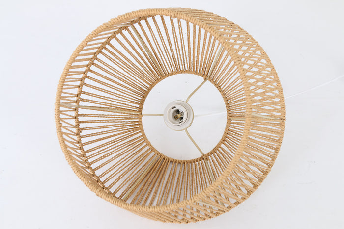 Light & Living Hanglamp Caspian - Bruin|Wit- Ø40cm