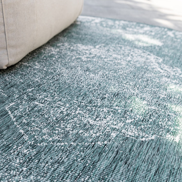 Eva Interior Buitenkleed Rond sage - Groen - dubbelzijdig  200cm