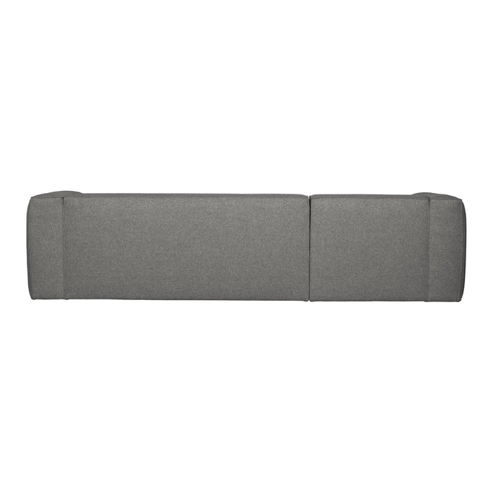 WOOOD Bean Hoekbank met Chaise Longue Links - Melange - Mid Grey