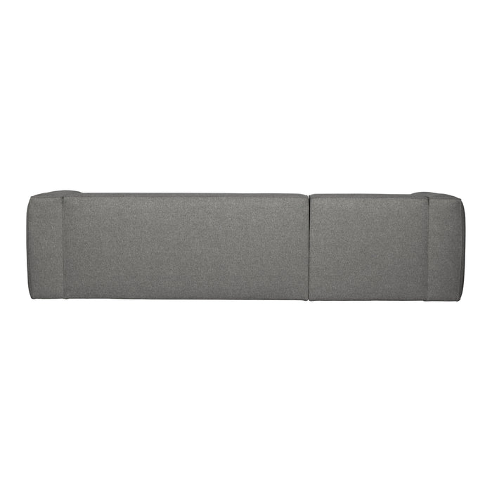 WOOOD Bean Hoekbank met Chaise Longue Rechts - Melange - Mid Grey