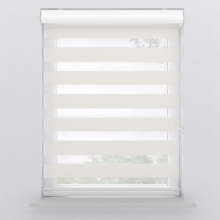 Duo Rolgordijn Splendid Lichtdoorlatend Gebroken Wit 120 x 240 cm