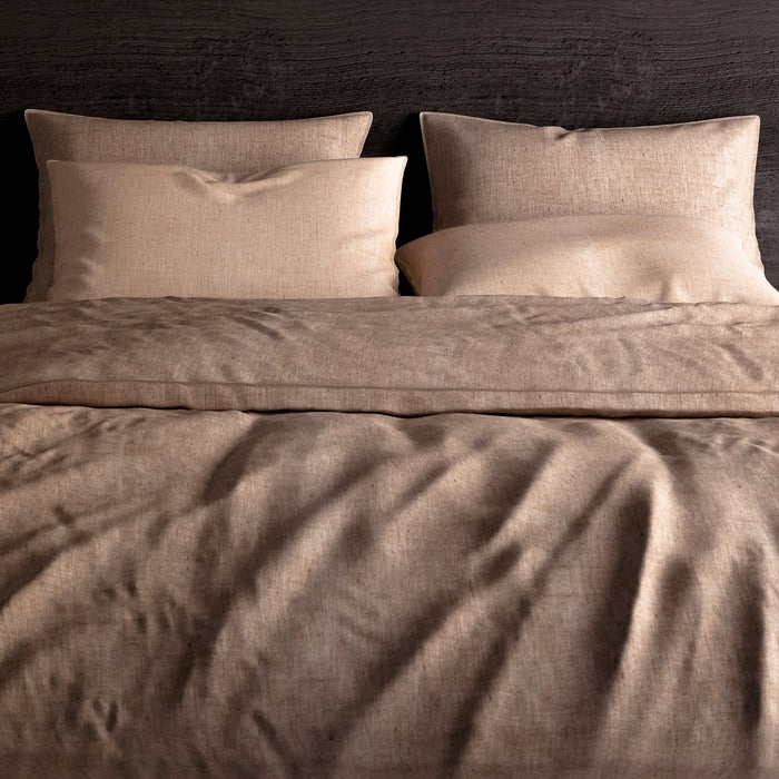 Heckett & Lane Franela Dekbedovertrek 240 x 200TC/220 cm - Taupe