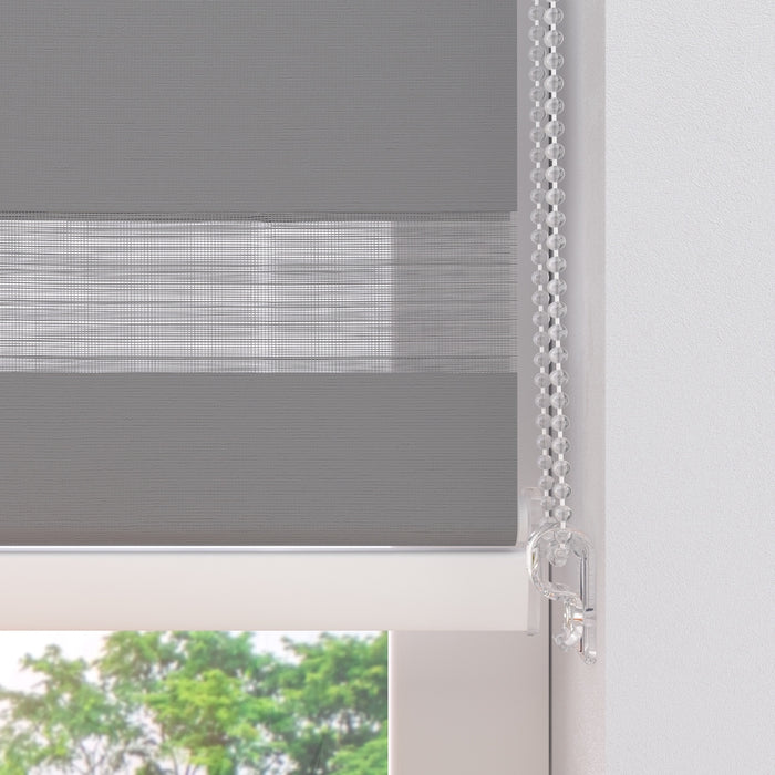 Duo Rolgordijn Splendid - Lichtdoorlatend - Grijs - 200x175 cm