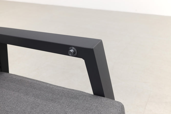 VDG Azoren loungestoel verstelbaar - Antraciet