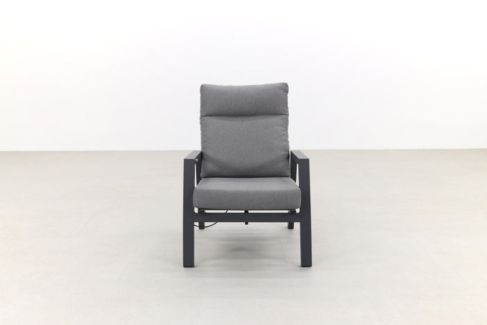 VDG Azoren loungestoel verstelbaar - Antraciet