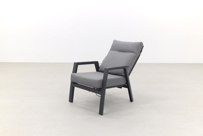 VDG Azoren loungestoel verstelbaar - Antraciet