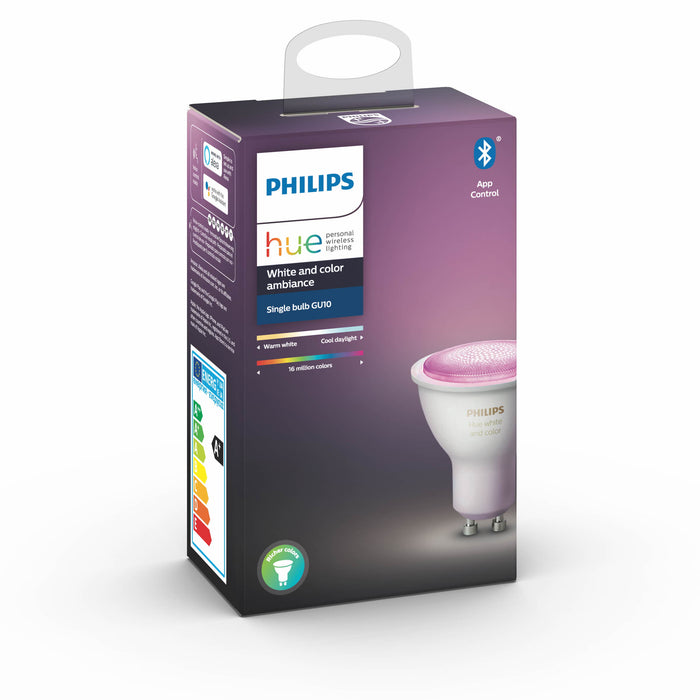 Philips Hue Bluetooth White & Color Ambiance GU10 Lichtbron Single Pack