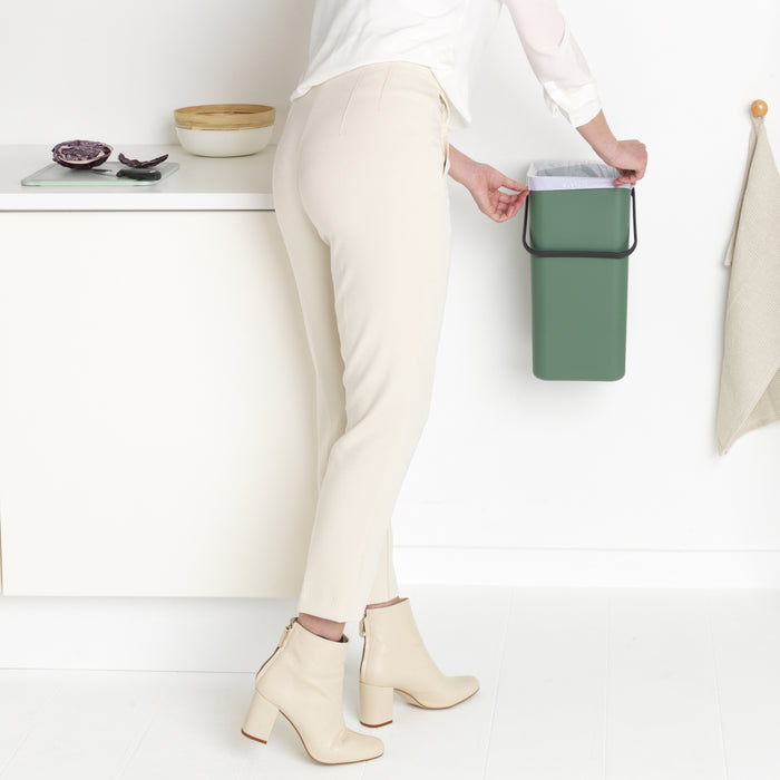 Brabantia Sort & Go Afvalemmer / Opberger 16 Liter - Groen