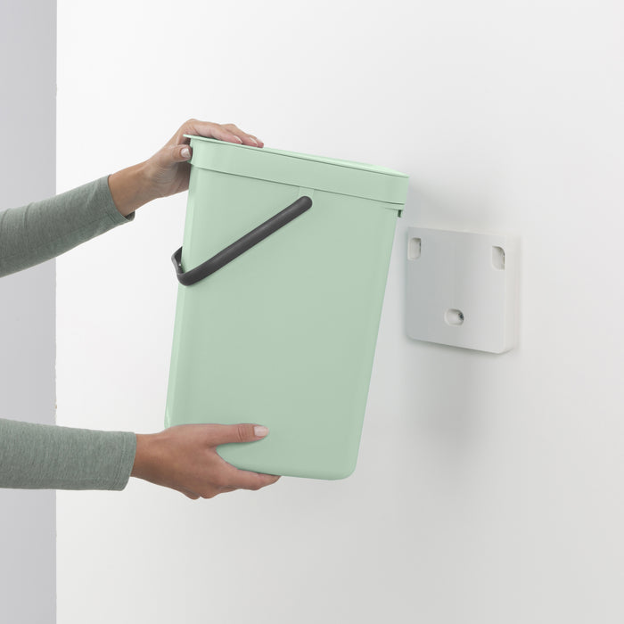Brabantia Sort & Go Afvalemmer / Opberger 12 L - Mintgroen