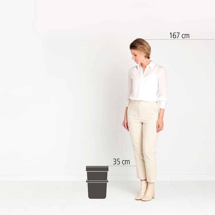 Brabantia Sort & Go Afvalemmer / Opberger 12 L - Mintgroen