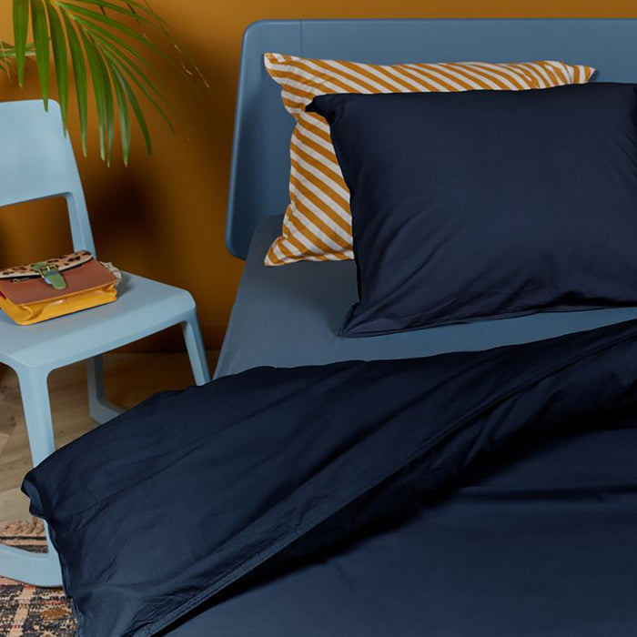 Beddinghouse Organic Basic Dekbedovertrek 240 x 200/220 cm - Navy