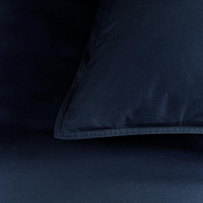 Beddinghouse Organic Basic Dekbedovertrek 240 x 200/220 cm - Navy