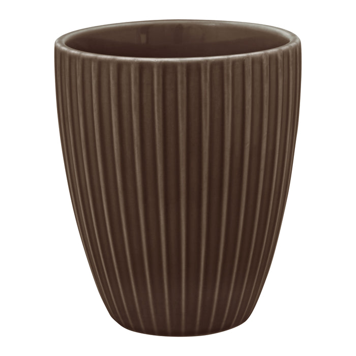 vtwonen Relievo Beker Zonder Oor XL - Warm Brown