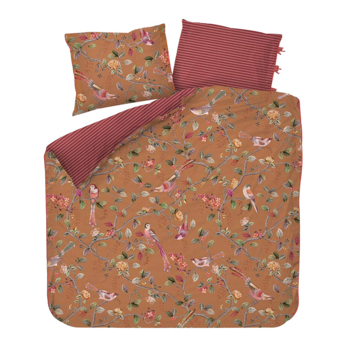 Pip Studio Good Nightingale Dekbedovertrek 200 x 200/220 cm - Geel