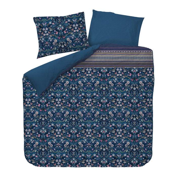 Pip Studio Mirrorama Dekbedovertrek 200 x 200/220 cm - Donkerblauw