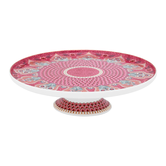 Pip Studio Flower Festival Mini Taartplateau - Donkerroze