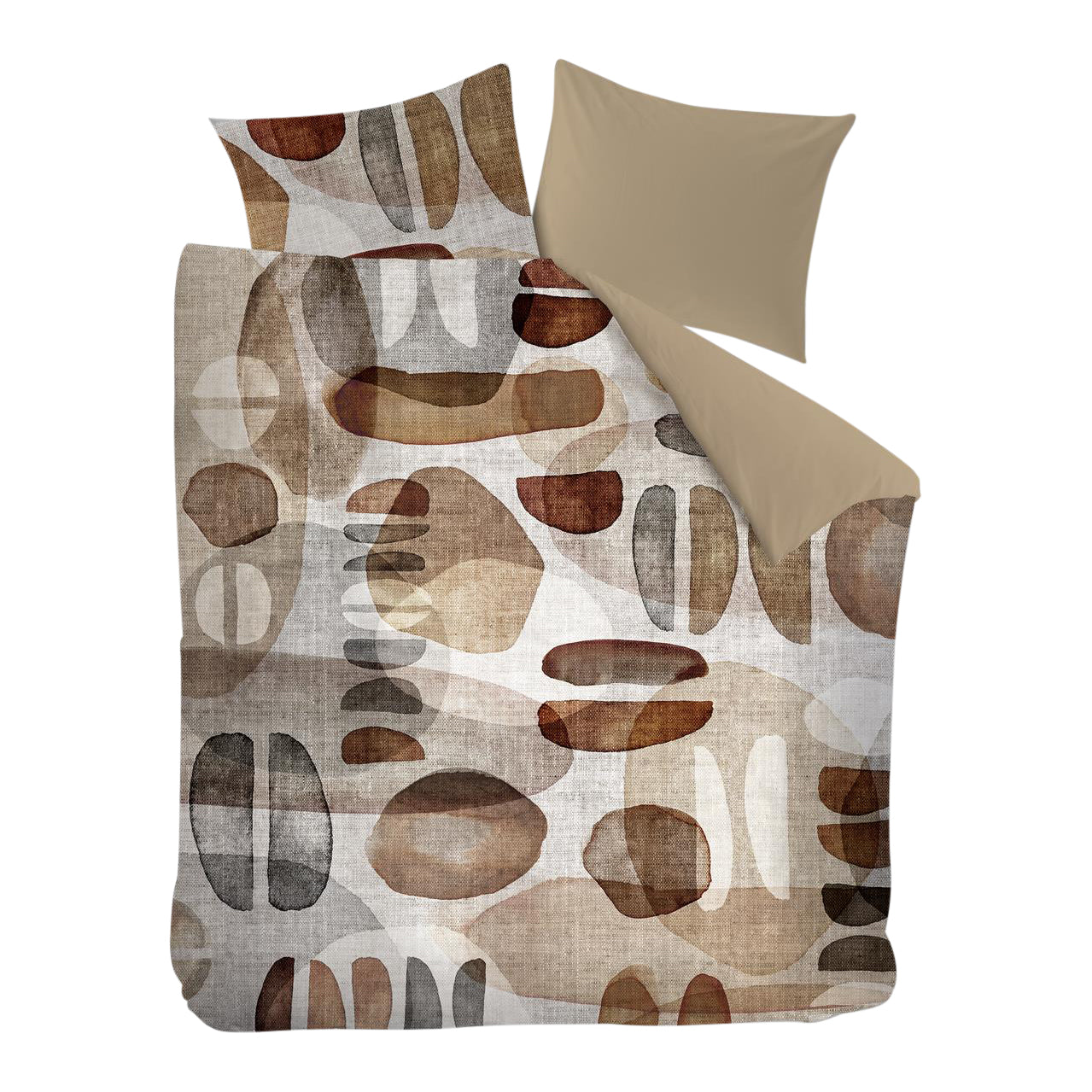 Rivièra Maison Broc Dekbedovertrek 200 x 200/220 cm - Bruin