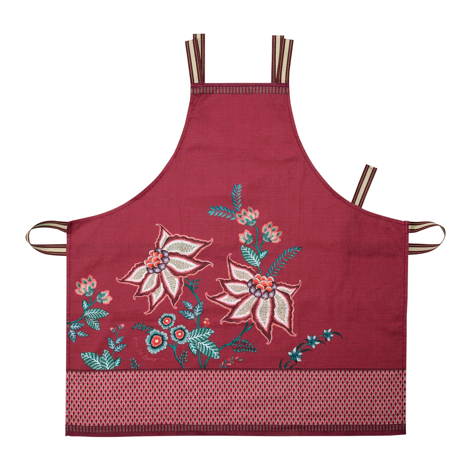 Pip Studio Flower Festival Schort - Donkerroze