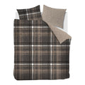 Rivièra Maison Cozy Check Dekbedovertrek 200 x 200/220 cm - Bruin