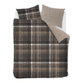 Rivièra Maison Cozy Check Dekbedovertrek 240 x 200/220 cm - Bruin