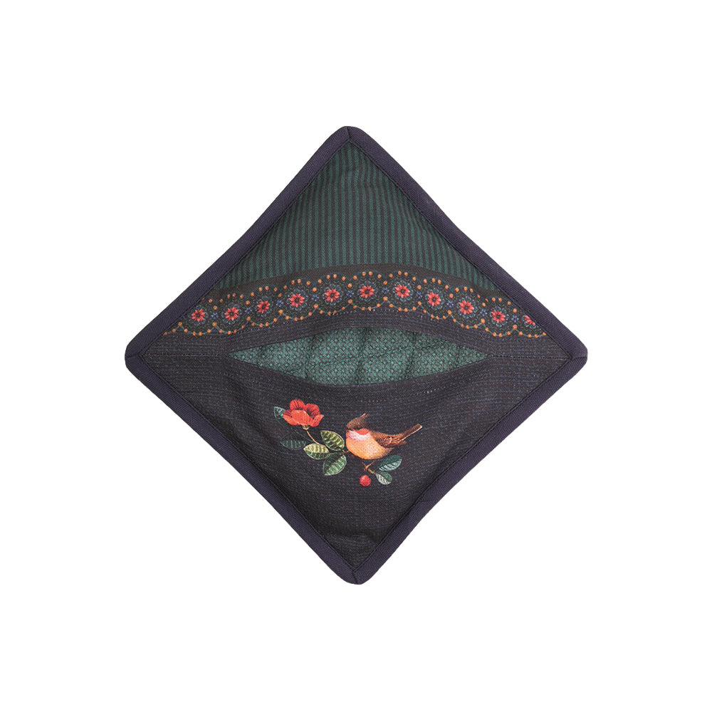 Pip Studio Winter Wonderland Bird Pannenlap - Donkerblauw