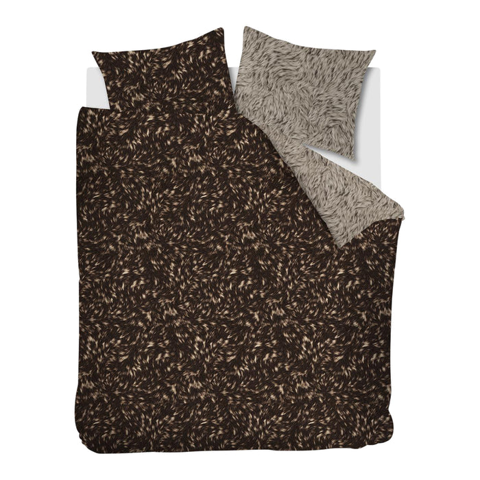 Rivièra Maison Fauxy Fur Dekbedovertrek 200 x 200/220 cm - Bruin