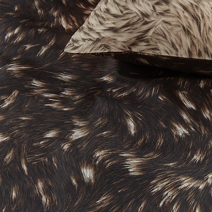 Rivièra Maison Fauxy Fur Dekbedovertrek 200 x 200/220 cm - Bruin