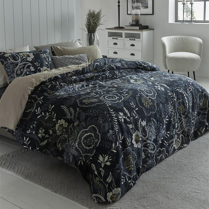 Rivièra Maison Floral Paisley Dekbedovertrek 140 x 200/220 cm - Donkerblauw