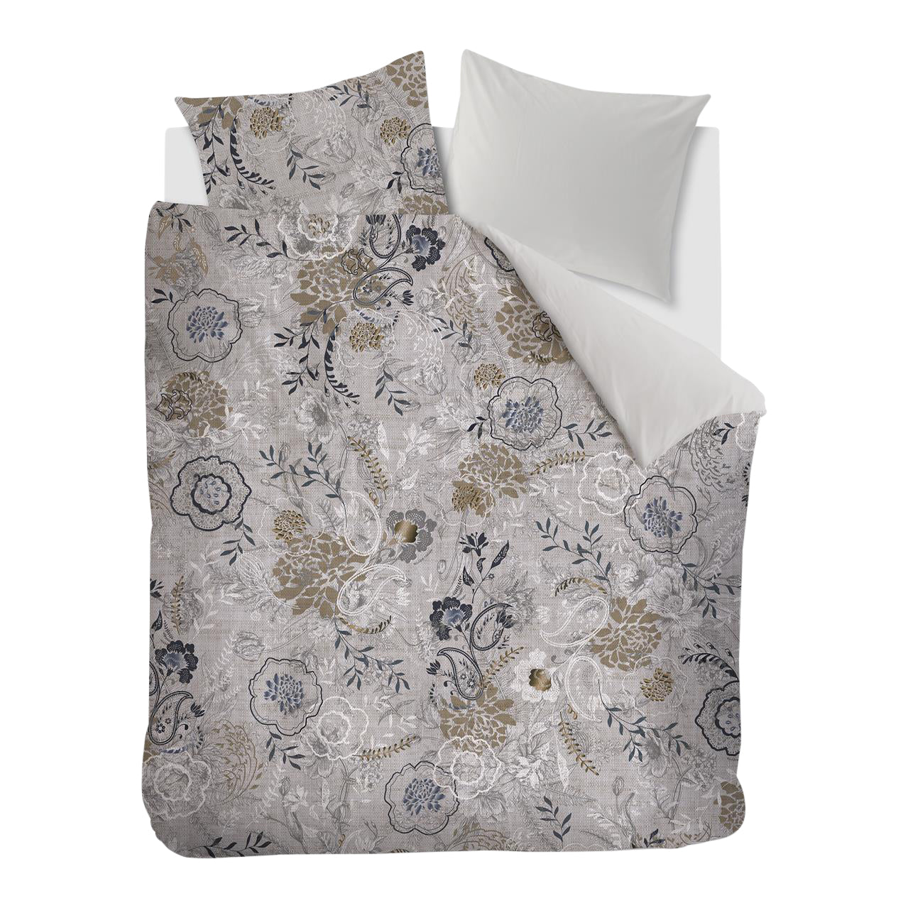 Rivièra Maison Floral Paisley Dekbedovertrek 200 x 200/220 cm - Zand