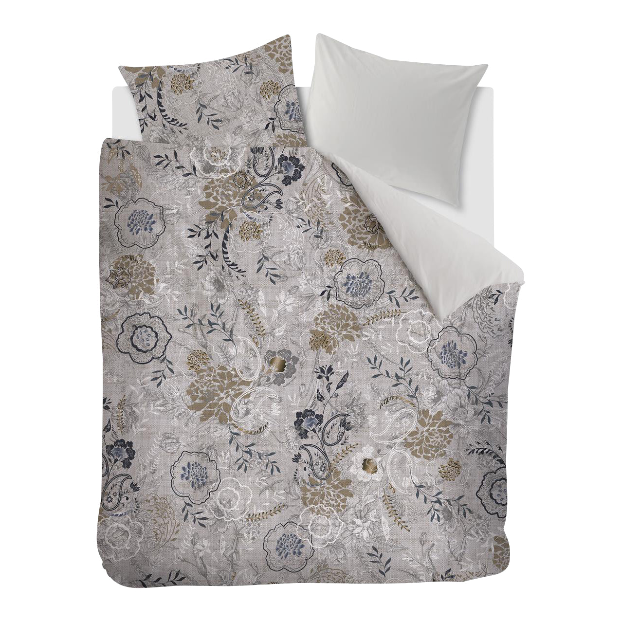 Rivièra Maison Floral Paisley Dekbedovertrek 240 x 200/220 cm - Zand