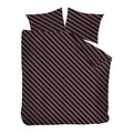 vtwonen Diagonal Dekbedovertrek 240 x 200/220 cm - Donkerrood
