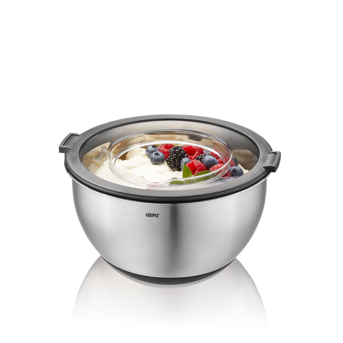 GEFU Muovo Kommen met spatdeksel - set van 2