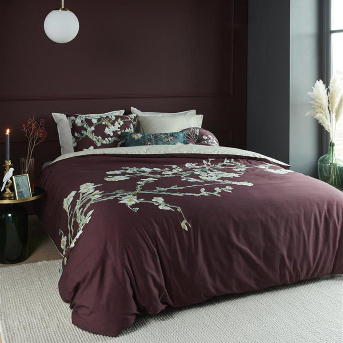 Beddinghouse x Van Gogh Blossom Dekbedovertrek 200 x 200/220 - Donkerrood