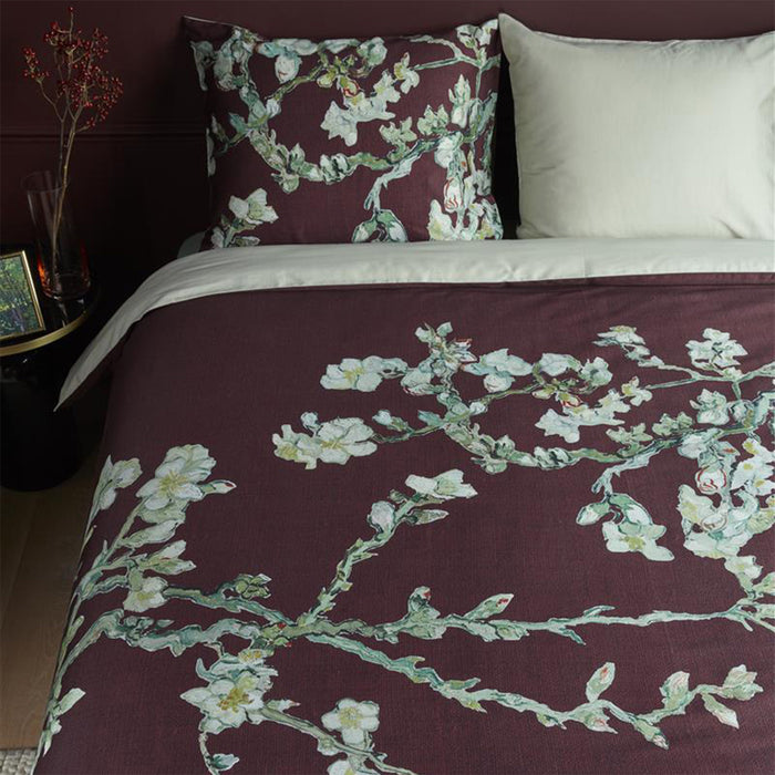 Beddinghouse x Van Gogh Blossom Dekbedovertrek 200 x 200/220 - Donkerrood