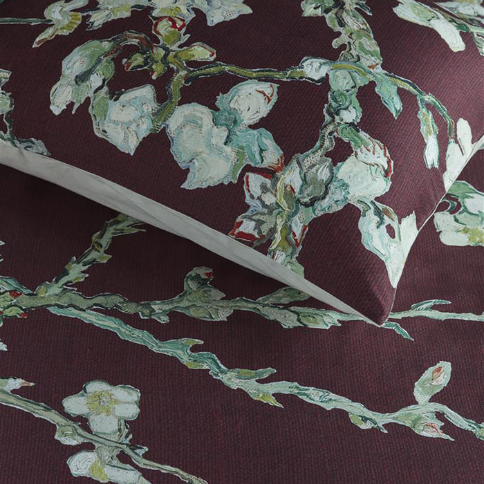 Beddinghouse x Van Gogh Blossom Dekbedovertrek 240 x 200/220 - Donkerrood