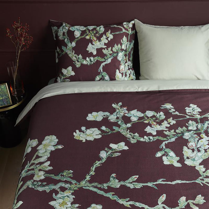 Beddinghouse x Van Gogh Blossom Dekbedovertrek 240 x 200/220 - Donkerrood