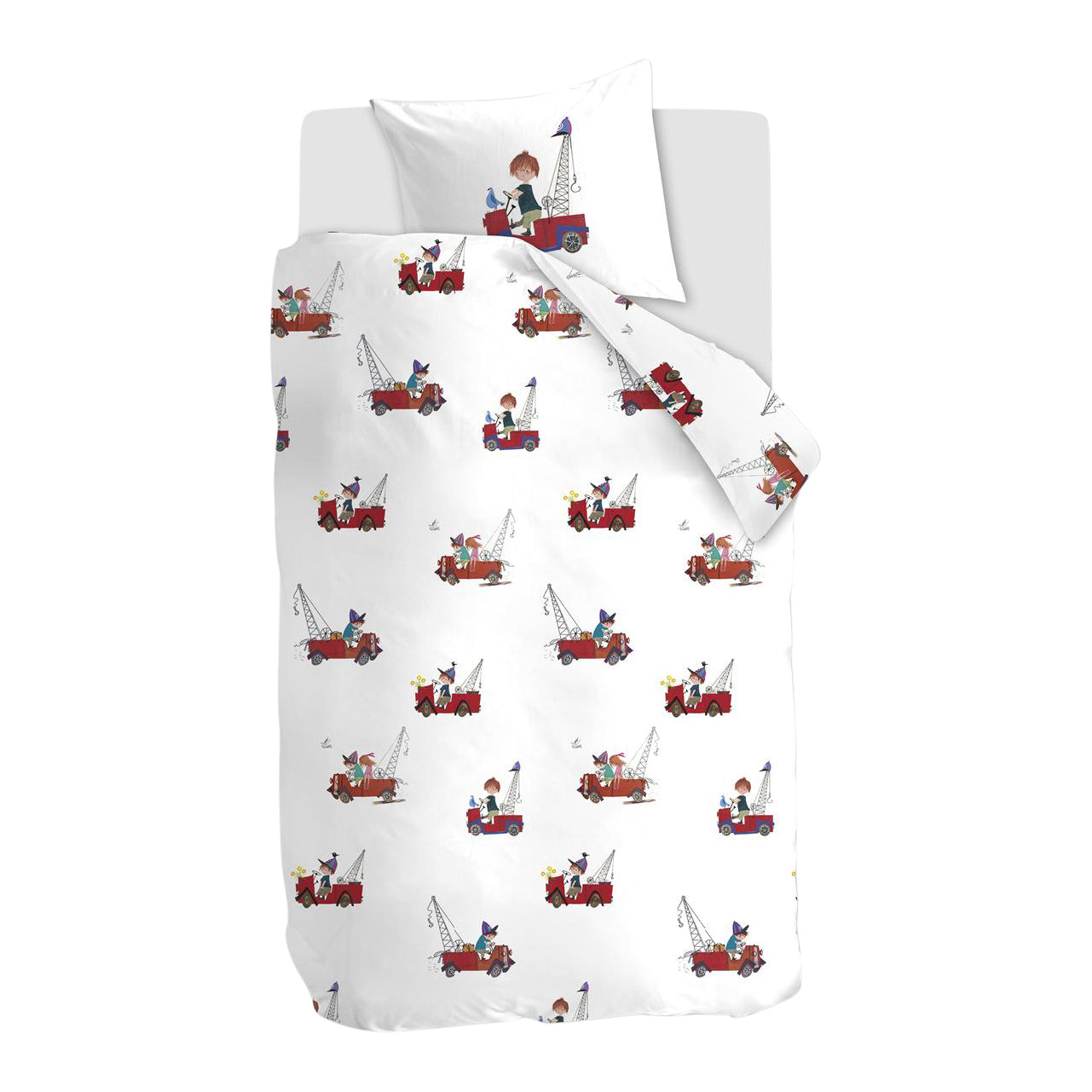 Fiep by Beddinghouse Kraanwagen Dekbedovertrek 140 x 200/220 cm