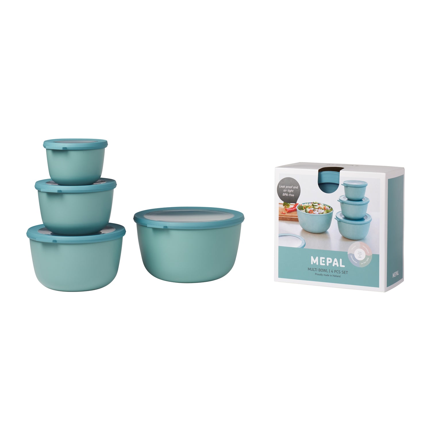 Mepal Cirqula Multikom 6,5 L - 4-delig