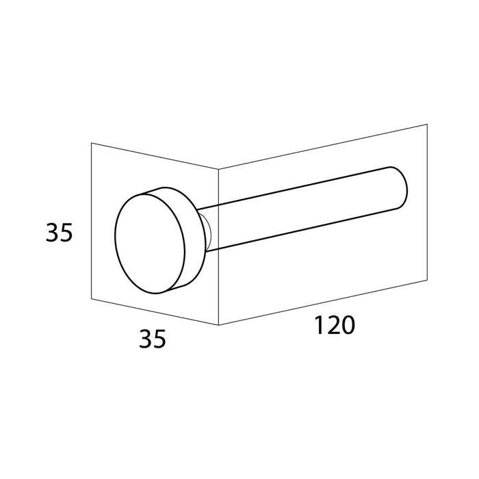 Tiger Sem Reserverolhouder - Zwart / Eiken